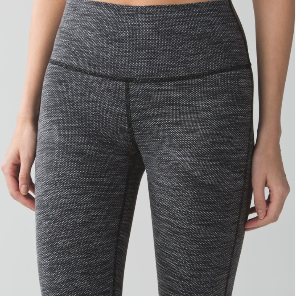 Lululemon High Times Pant Diamond Jacquard Space Dye Black Slate